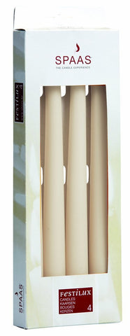 Spaas Taper Dinner Candle Pack of 4 - Ivory